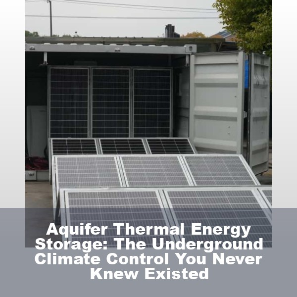 Aquifer Thermal Energy Storage: The Underground Climate Control You Never Knew Existed